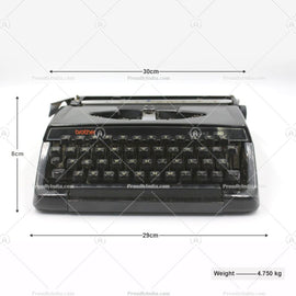 Brother Black Typewriter With Cover