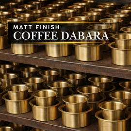 Brass Coffee Dabara 100 Set ( Matt Finish )