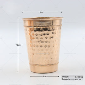 Set of 2 Copper Glass ( 001 )
