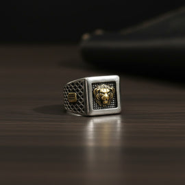 Lion Stainless Steel Premium Mens Ring 003