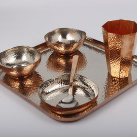 Copper Square Thali Set