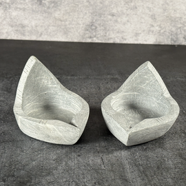 Big and Small Soapstone Diya