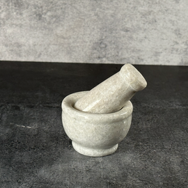 Mini Marble Mortar and Pestle Diameter 7 cm