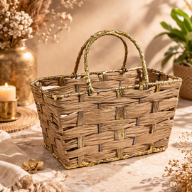 Handoven Brown Hamper Basket ( Pack of 10 )