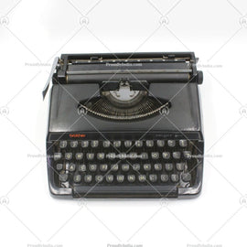 Brother Black Typewriter With Cover