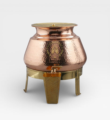 Copper Water Dispenser With Stand ( 8 Liters )