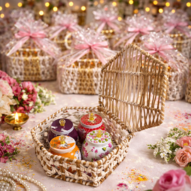 HexaClutch Gift Basket With 4 Food Jar