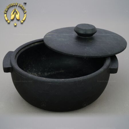 Seasoned Soapstone Pot with Lid