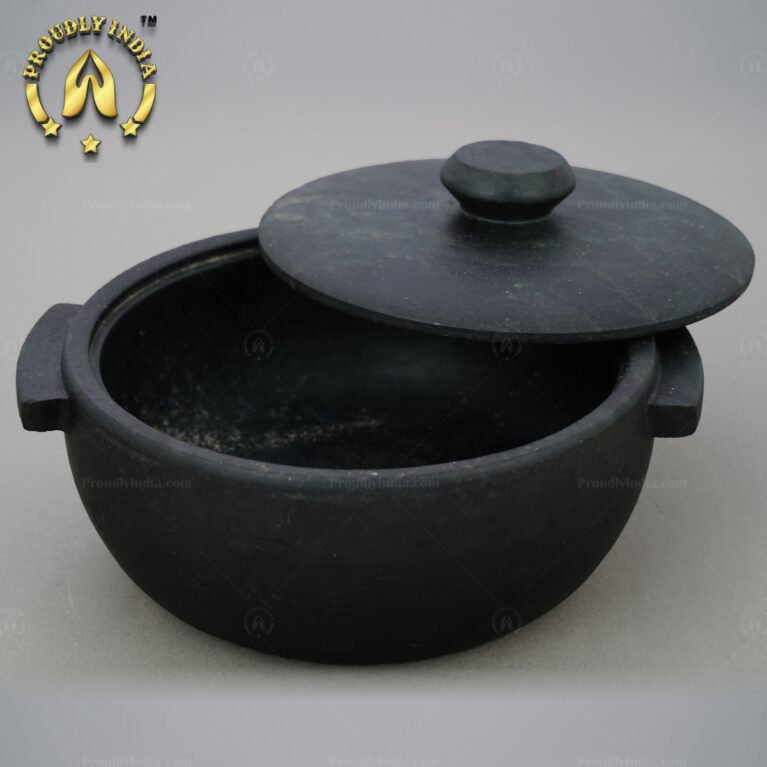 Seasoned Soapstone Pot with Lid