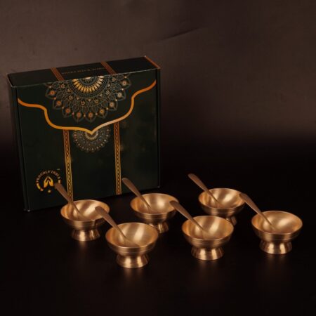 Lead-Free Bronze Ice Cream Cups 6 Piece