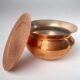 Copper 2 Liter Handi With Copper Lid