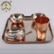 Copper Square Thali Set 6 Piece