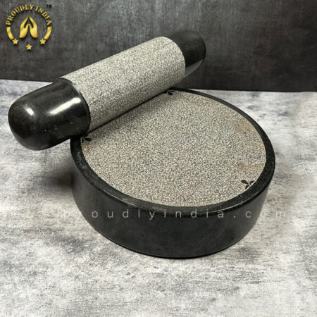 Round Granite Grinding Stone | Silbatta | Ammi Kallu