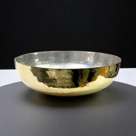 Brass Hammered No Handle Kadhai