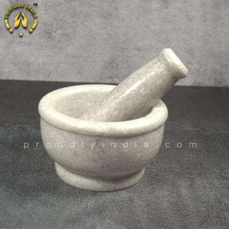 Marble Khalbatta | Mortar and Pestle | Idikallu | Molcajete