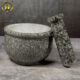 6 Inch Marble Mortar & Pestle | Khalbatta | Idikallu | Molcajete