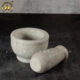 2.5 Inch White Marble Mortar Pestle | idikallu | Khalbatta | Molcajete