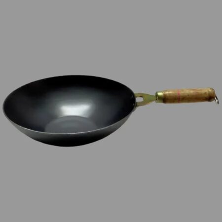 Chinese Kadai With Wooden Handle