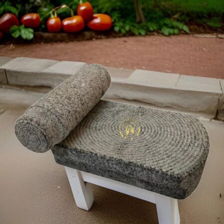 Traditional Stone Hand Carved Grinding Stone