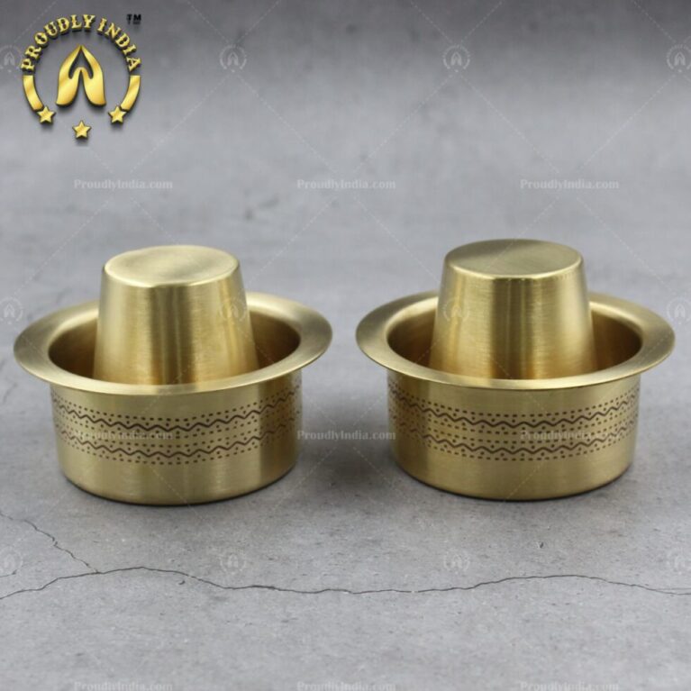 Set Of 2 Brass Designer Coffee Dabara
