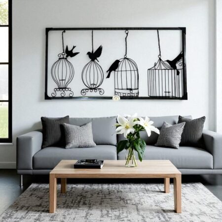 Caged Whispers Free Wings Wall Art