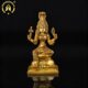 10″ Goddess Mariamman Brass Statue