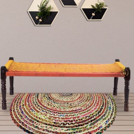 Orange and Yellow Indian Rope Daybed