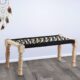 Modern Knitted Rope Bench