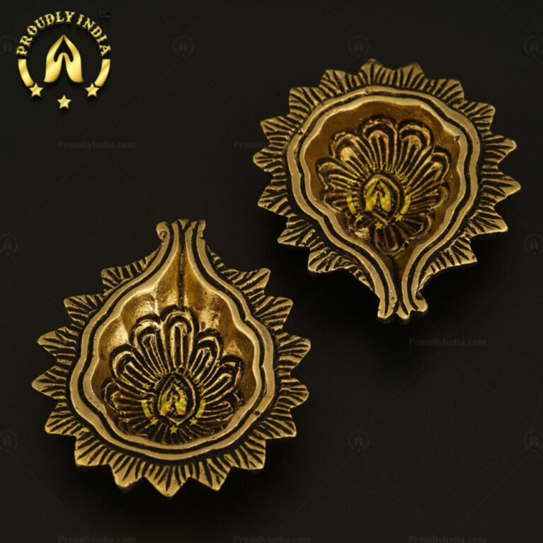 Festive Flower Petals Oil Deepam Table Diya Set of 12