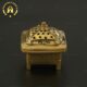 Handcrafted Brass Incense Burner Of Small Size, Trinket Box