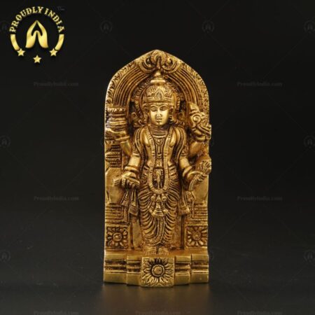 Buy Traditional Brass Metal Dhanvantari Wall Hanging Statue.