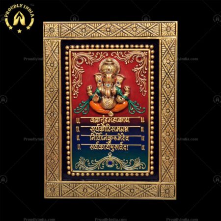 Cuco Paint Maha Ganesh Mantra Mural,Wooden Maha Ganesh Mantra Mural, For Decoration