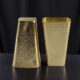 Square Brass Hammered Glass