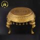 Brass Three Elephant Legs And Bells Chowki