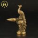 Buy Traditional Brass Handmade Peacock Shape Diya Set