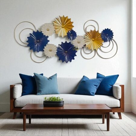 Celestial Bloom Halo Wall Art Mural