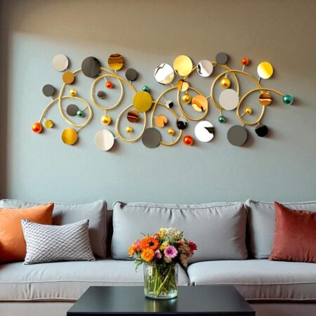 Celestial Orbit Symphony Metal Wall Mural