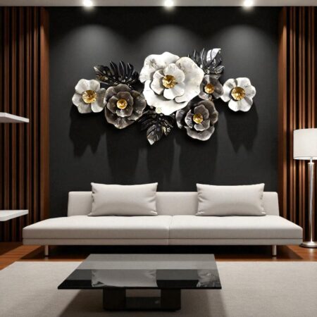 Gilded Dusk Florals Wall Art