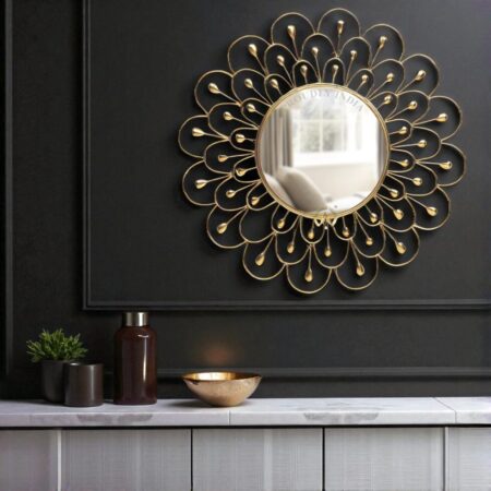 Golden Dew Radiance Wall Mirror