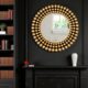 Golden Orbit Wall Mirror