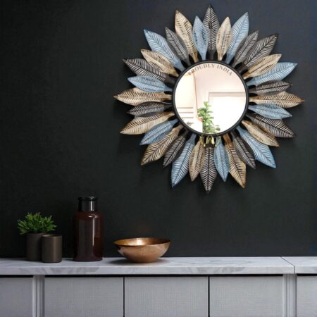 Feathered Bloom Mirage Wall Mirror