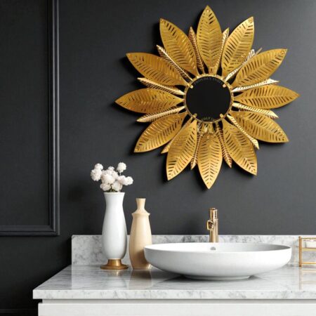 Celestial Palm Bloom Wall Mirror