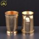 Brass Sturdy Hammered Glass