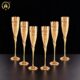 Set of 6 Champagne Wine Flute Glass