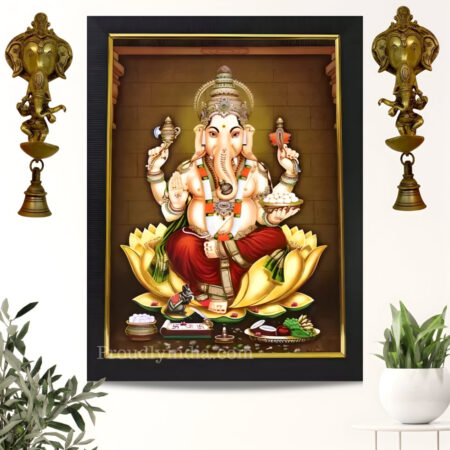 Ganesha Idol Photo Religious Frame