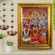 Brahma Vishnu and Maheshwara Religious Frame