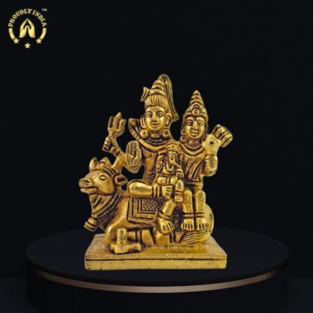 Brass Lord Shiva Family Statue