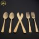 Solid Brass 6 Spoon 6 Fork and 6 Knief
