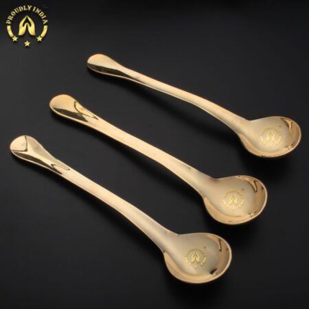 Georg Jensen Inspired 3 Pure Brass Serving Spoons