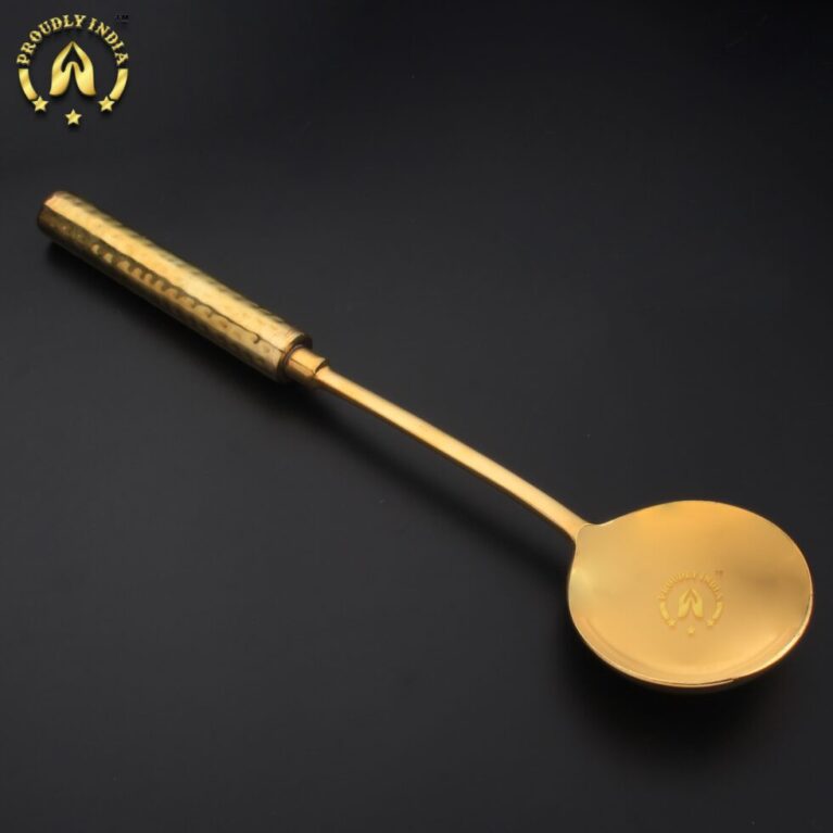 Brass Scoop Ladle with Brass handle